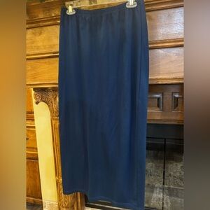 Elegant peacock blue  Maxi Skirt